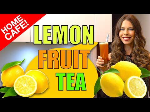 DIY Fruit Tea! Simple Lemon Bubble Tea Recipe with Syrup!