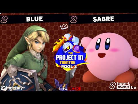 Project M Theatre - Blue (Link) Vs. Sabre (Kirby) - Pool 3