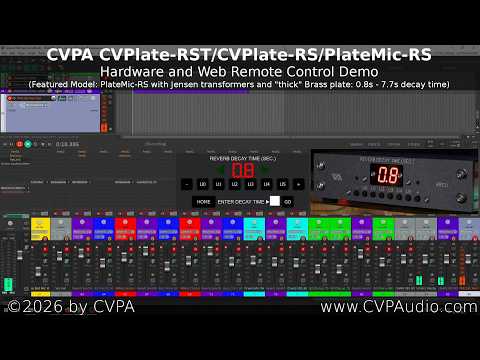 Immagine CVPA CVPlate-RS Solid-State Analog Stereo Plate Reverb - Remote Control - Stereo Drive - PREORDER - 11
