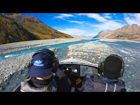 MINI JET BOATING over ROCKS - Godley River
