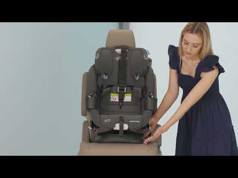 How to install the Graco® 4Ever DLX Grad Car Seat in forward-facing mode using the vehicle seat belt