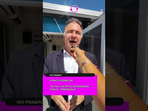 El ministro de educación de la provincia de Córdoba visitó Río Primero y recorrió sus aulas móviles