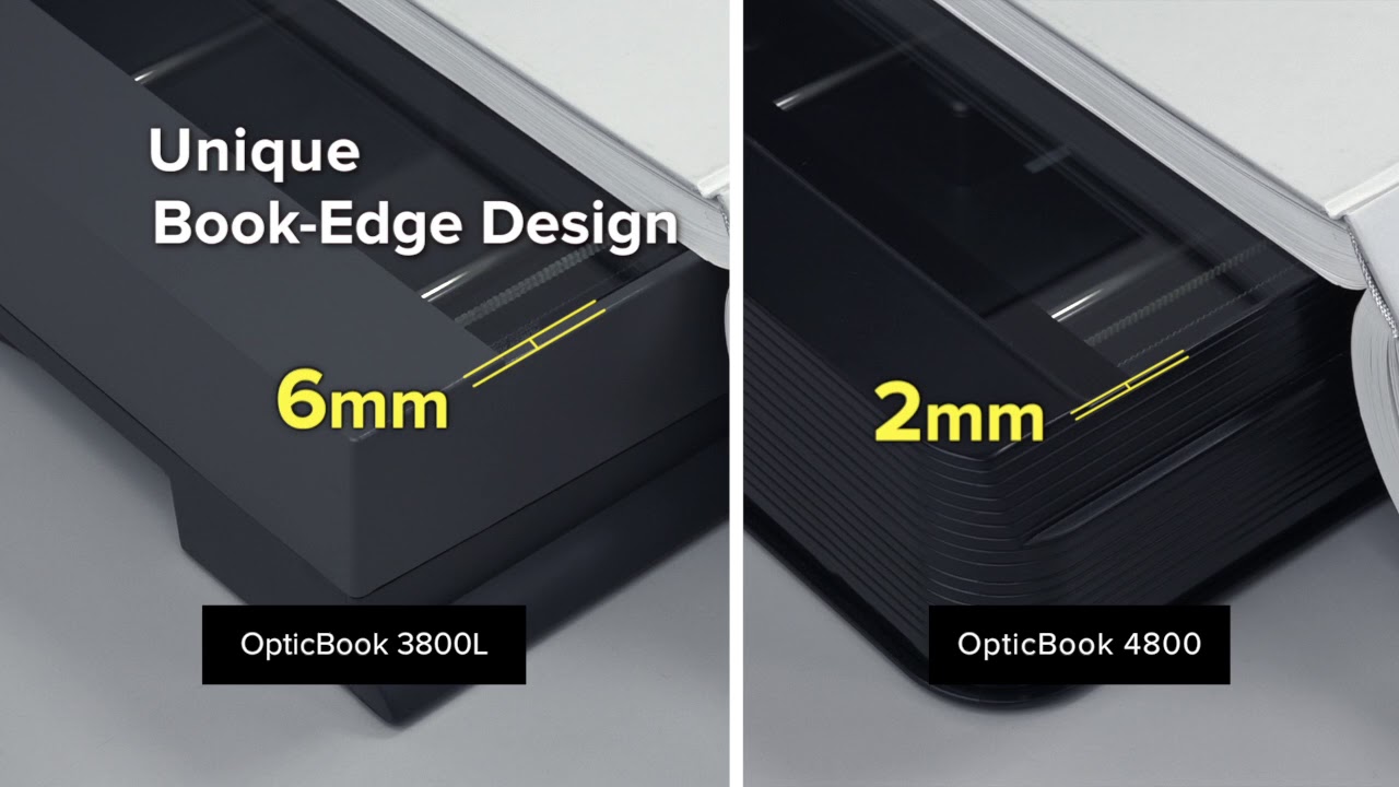 Plustek OpticBook 3800L & OpticBook 4800 A4-size Flatbed book scanner-Simply Easy!