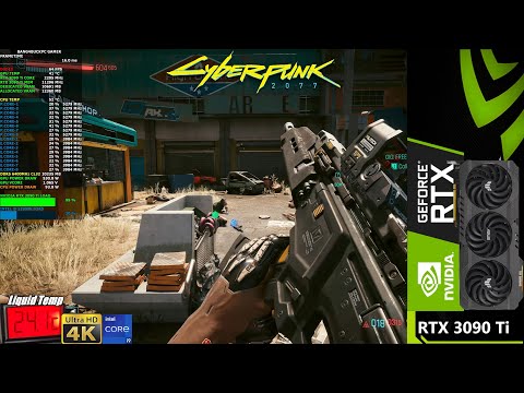 Phanteks Glacier G3090 Ti Water Block Test | Cyberpunk 2077 4K DLSS | RTX 3090 Ti | i9 12900K 5.3GHz