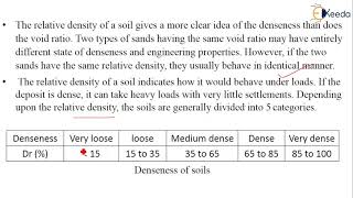 Relative Density - Classification of Soils - Geotechnical Engineering 1