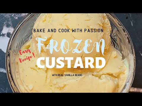 Frozen Custard with vanilla bean paste. Easy Recipe!