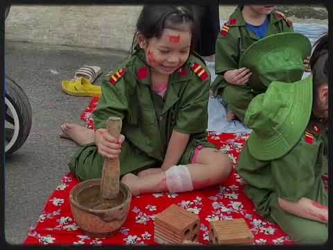 Bé diễn tập làm cô chú bộ đội 22-12-2024 CS2