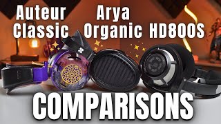 Open-Back High End Shootout!!  Arya Organic v Auteur Classic v HD800S!!