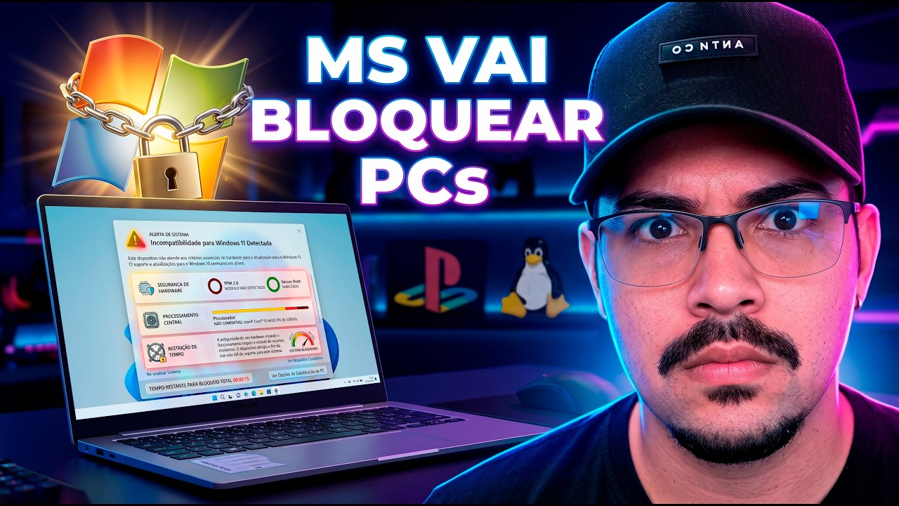 É O FIM! Microsoft vai BLOQUEAR seu PC em Junho? 🛑 (Novo Requisito 32GB é ABSURDO)