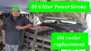 Oil cooler replacement on a 05 Ford 6.0L PowerStroke
