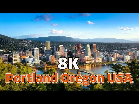 Portland,Oregon USA🇺🇸 In 8K 60 FPS ULTRA HD