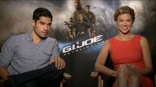 D.J. Cotrona & Adrianne Palicki - G.I. Joe: Retaliation Interview HD video