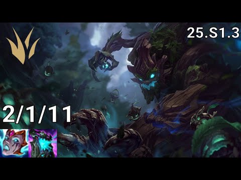Maokai Jungle vs Elise - EUW diamond | Patch 25.S1.3