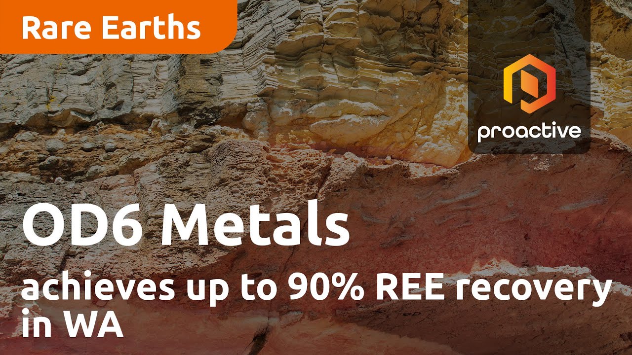 OD6 Metals achieves up to 90% REE recovery in WA