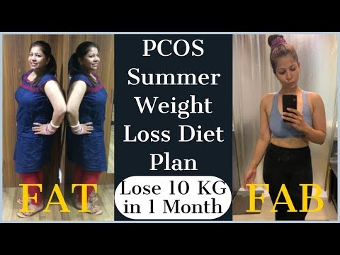 PCOD/PCOS Summer Weight Loss Diet Plan | How to Lose Weight Fast 10 Kgs with PCOS | Fat to Fab Video