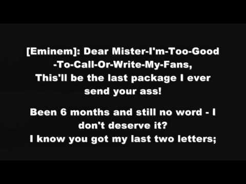 Eminem - Stan ft. Elton John (Lyrics)