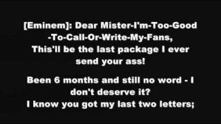 Eminem - Stan ft. Elton John (Lyrics)