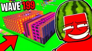 SURVIVE WAVE 200 In Build Ur Base (Roblox)
