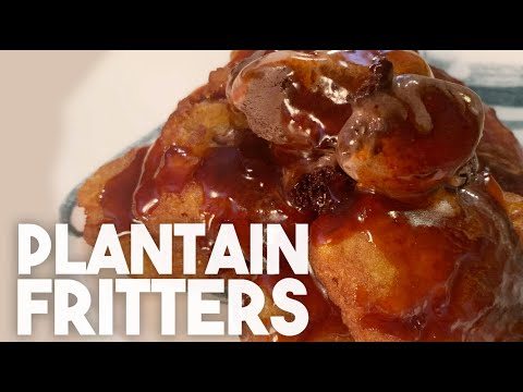 Plantain Fritters with Gochujang Maple Syrup | Kravings & Friends