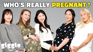 5 Actors vs 1 Real Pregnant Girl : Find the Hidden Pregnant Woman