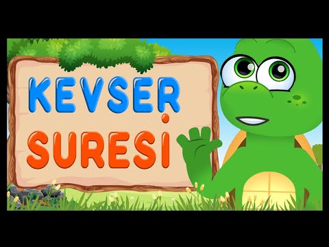 KEVSER SURESİ | Çocuklar İçin Namaz Sureleri | Kaplumbağa Kur'an Okuyor