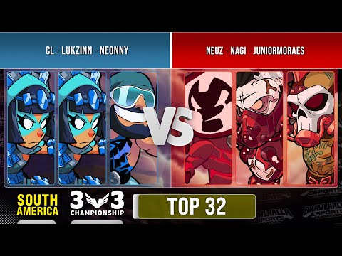 [PT/BR] CL, Lukzinn & Neonny VS Neuz, Nagi & JuniorMoraes - Top 32 - SA - 3v3 Championship 2022