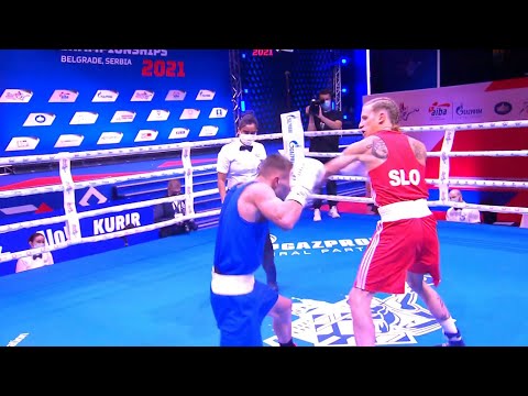 Day 3 (60kg) CERNOGA Tadej (SLO) vs RUSINOV Kiril (BUL) | AIBA WCHs 2021