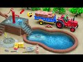 DIY Mini Tractor Real Hand Pump Construction Using Bricks Cement Village Life Topminigear