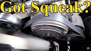 How to Fix a Squeaky Belt (figure out where the squeak is coming from)