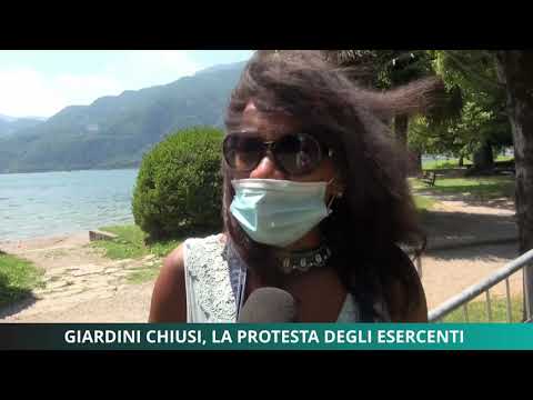 Giardini chiusi a Mandello, la protesta degli esercenti