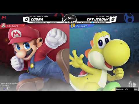 Quarantainment 31 Losers R4 - Cobra (Mario) Vs. Cpt Jiggly (Yoshi) Smash Ultimate - SSBU
