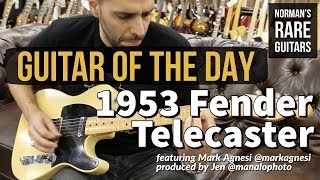 Video thumbnail for Guitar of the Day: 1953 Fender Telecaster | Norman's Rare Guitars by Normans Rare Guitars