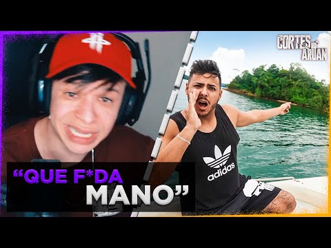 ARUAN REAGE A ENTRAMOS NA ILHA MISTERIOSA ABANDONADA 😦 (RENATO GARCIA) - Cortes do Aruan