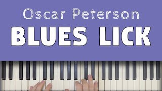 An Oscar Peterson Blues Lick You NEED To Learn!