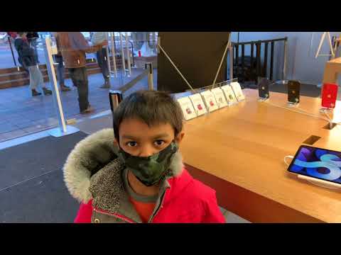 Punitha going to Apple Store