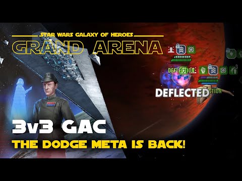 The return of the dodge meta! 3v3 GAC Action | SWGOH Grand Arena