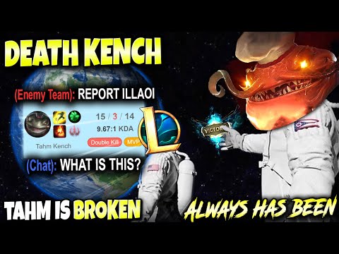Death Kench Top is the MOST BROKEN Season 11 MONSTER of ALL 🔥 LoL Top Tahm Kench Build s11 Gameplay