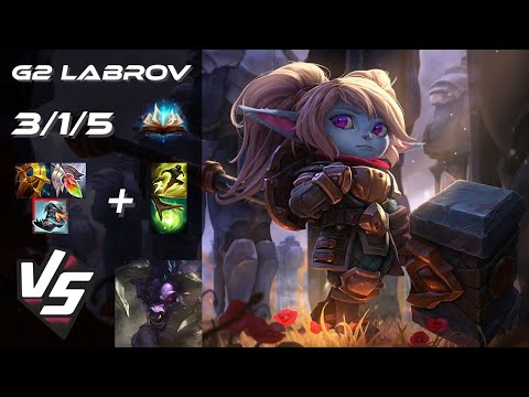 G2 Esports Labrov SUPPORT Poppy vs Alistar - EU Challenger Patch 25.S2.7