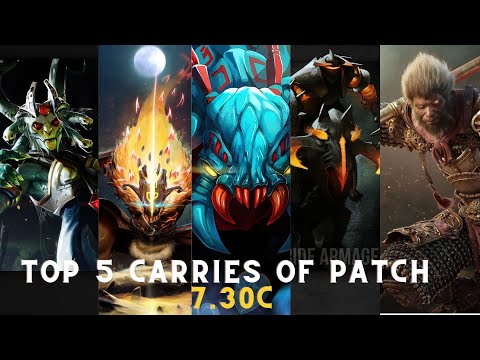 Dota 2 Top 5  Most Broken Carry heroes of patch 7.30c THE ONLY WAY TO GAIN MMR -New