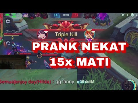 Prank Fanny Darat Mati 15x Musuh sombong duluan!