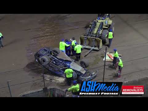 Open Sedans: Andrew Craft Massive Rollover - Archerfield Speedway