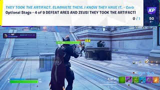 How to EASILY Defeat Ares and Zeus! They took the Artifact in Fortnite locations Quest!