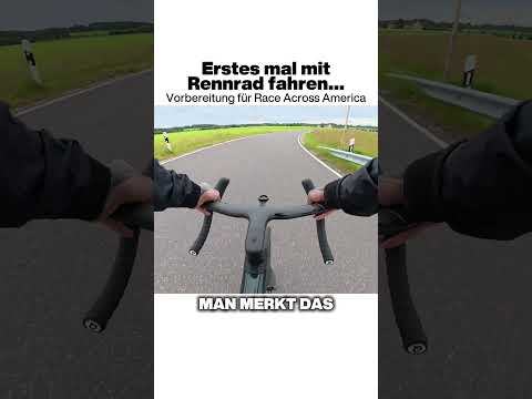 Erstes Mal mit Rennrad fahren...