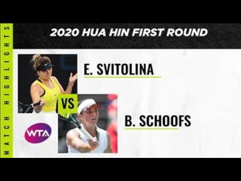 Elina Svitolina vs. Bibiane Schoofs | 2020 Hua Hin First Round | WTA Highlights