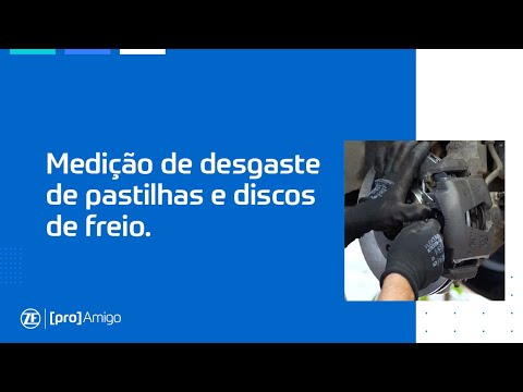 Medição de desgaste de pastilhas e discos de freio