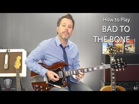 How to Play Bad To The Bone by George Thorogood Guitar Lesson