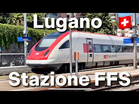 Beautiful trains in sunny Lugano | Vectron BR193, SBB RABDe 500 & Other |🇨🇭Lugano, Switzerland