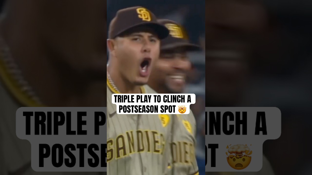 Padres turn a triple play to beat the Dodgers and clinch a spot in the postseason 🔥