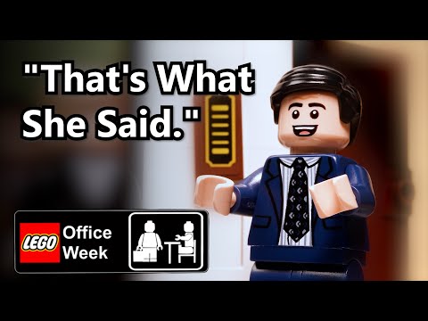 Michael Scott Retires From Comedy in LEGO #legoofficeweek