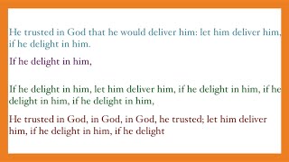 G. F. Händel: "He trusted in God, let him deliver him" (HWV 56/28) - Messiah